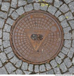 Photo Textures of Manhole Cover 